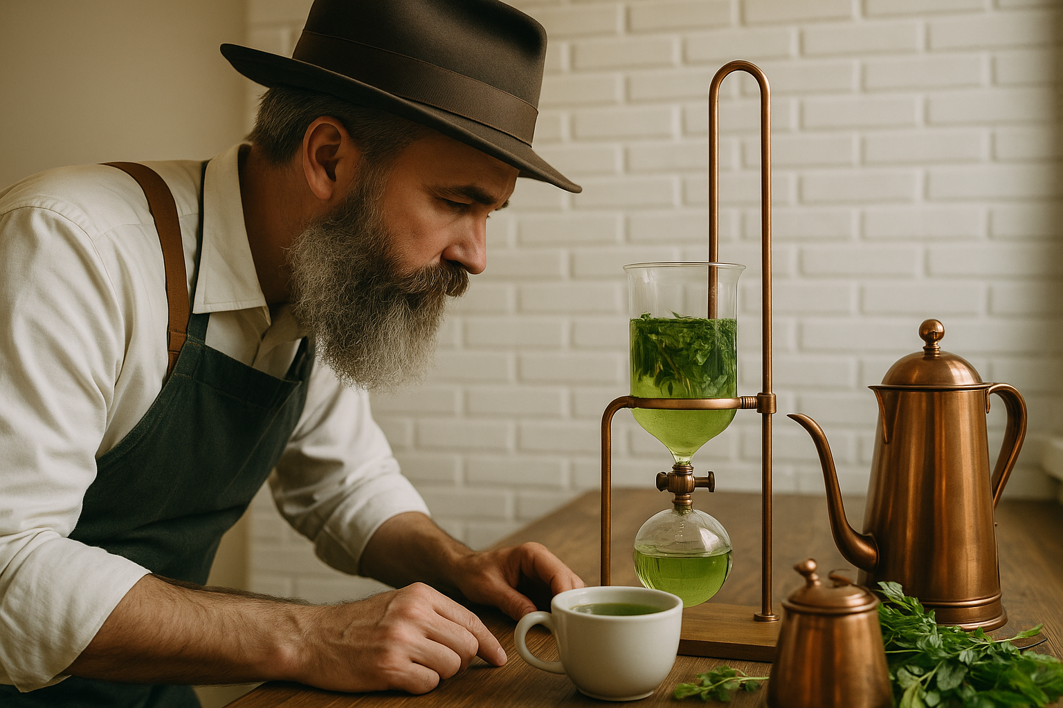 Barista Pouring Coffee